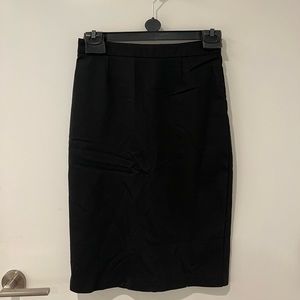 Zara Back Slit Knee Length Skirt